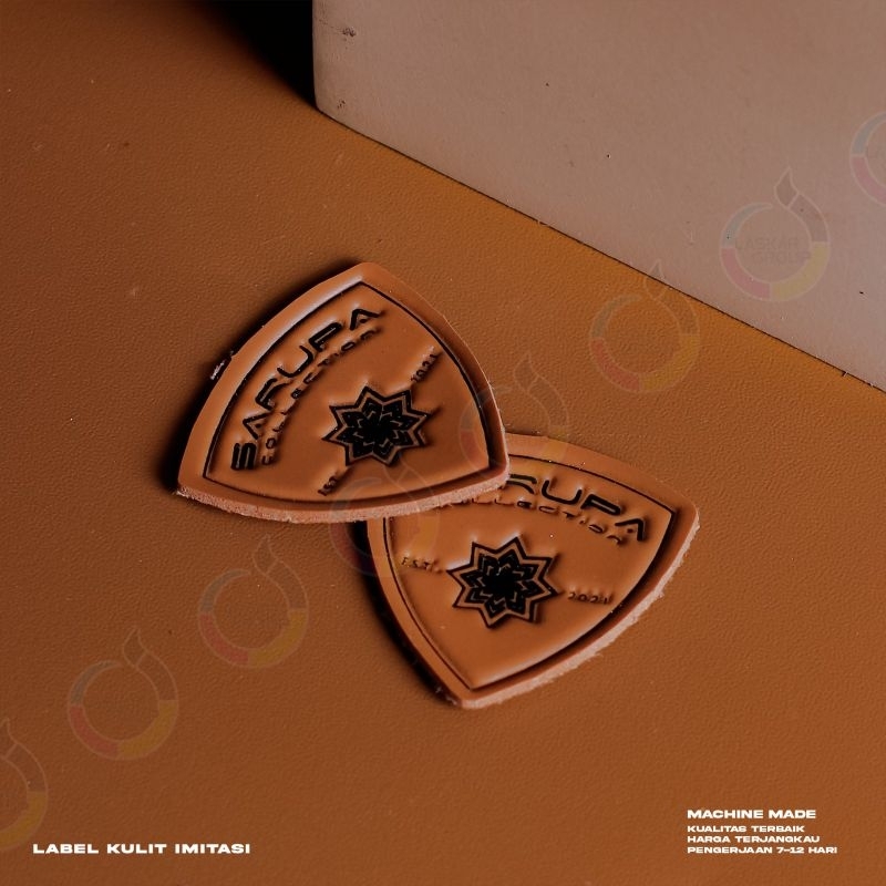 label kulit imitasi CETAK COSTOM/label jaket/label celana/label jeans/label kulit
