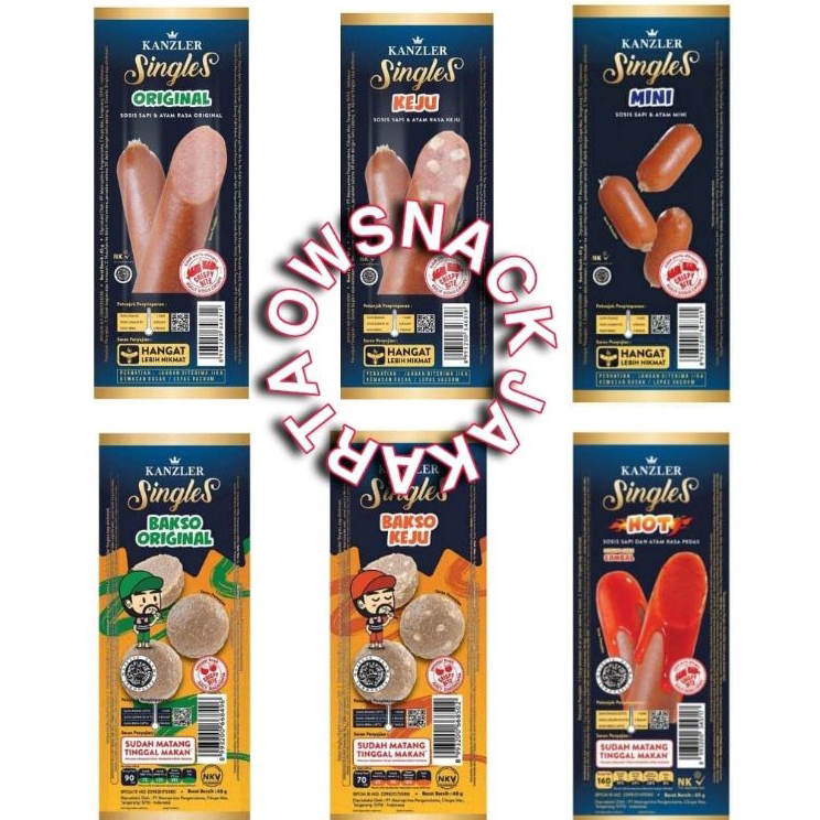 

➙➼✦❃ SINGLES KANZLER ORIGINAL KEJU HOT MINI BAKSO 65gr