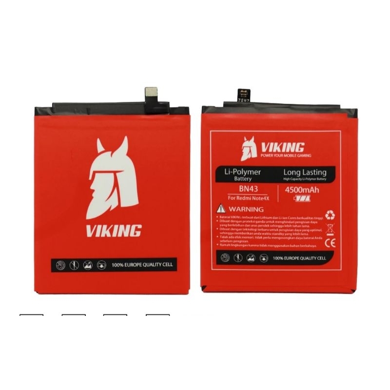 VIKING BATERAI XIAOMI REDMI NOTE 4X/NOTE 4 SNAPDROGON BN43 DOUBLE POWER