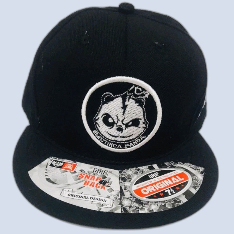 topi snapback electrikpanda bordir / topi snapback animasi bordir / topi037