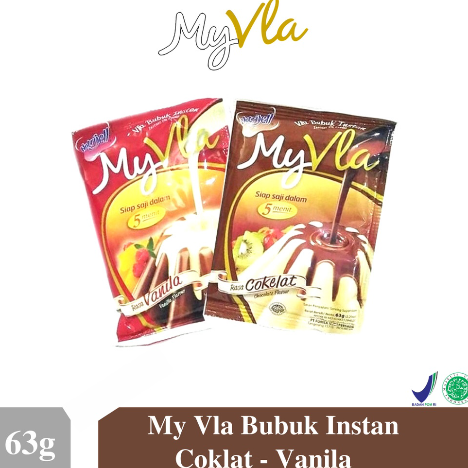 

➯✽✷ My Vla Bubuk Instan Sachet Coklat Vanila 63gr