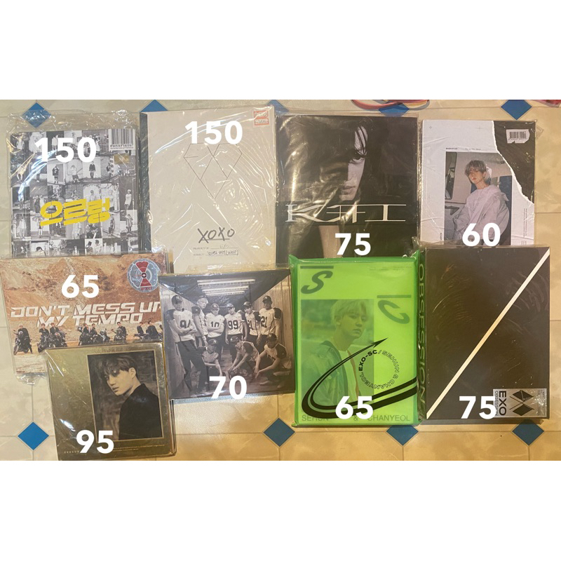 ALBUM ONLY EXO KAI BAEKHYUN CHANYEOL GROWL XOXO EXODUS EXIST