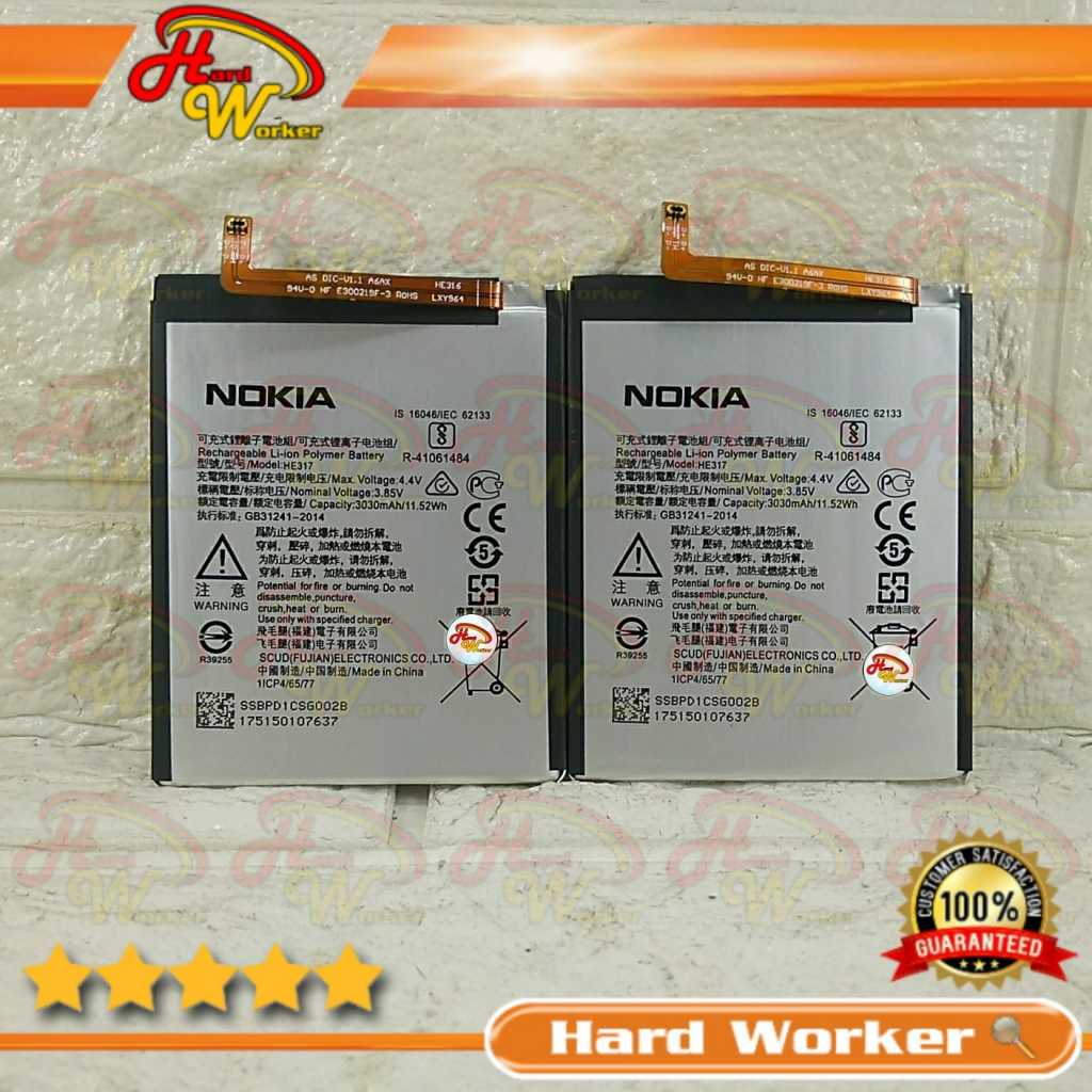 Baterai Nokia 6 HE317 HE316 HE335 TA1021 TA1033 TA1000 TA1003 TA1025