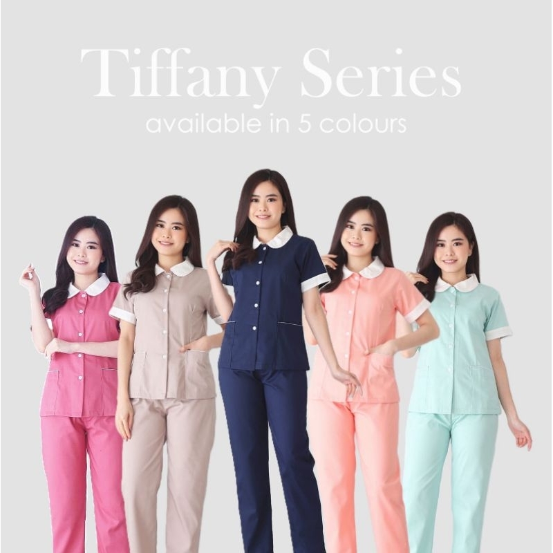 PREMIUM [RENNE] BAJU SERAGAM SUSTER TIFFANY SHORT SLEEVE / BAJU BABY SITTER JUMBO / BAJU SUSTER BIG