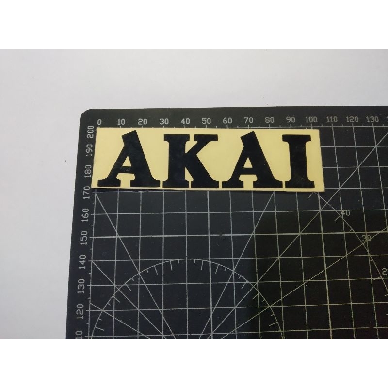 

cutting stiker akai