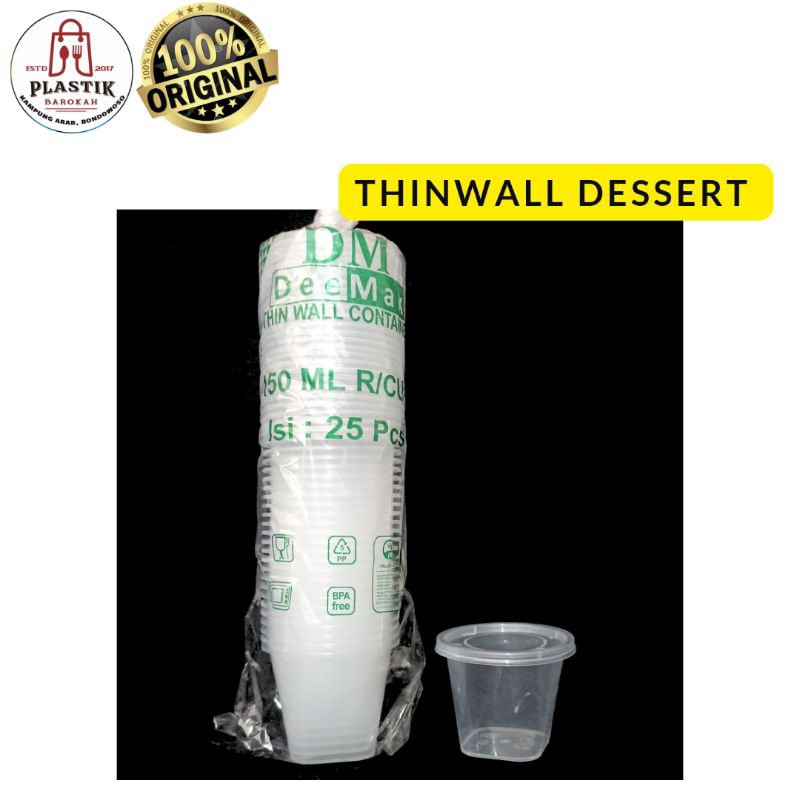 THINWALL DESSERT 150 ML / THINWALL 150 ML / THINWALL PUDING / THINWALL DM 150 ML