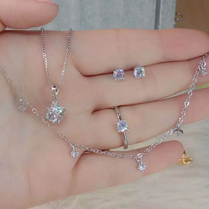 Ready Set Perhiasan Perak Permata Satu Laris