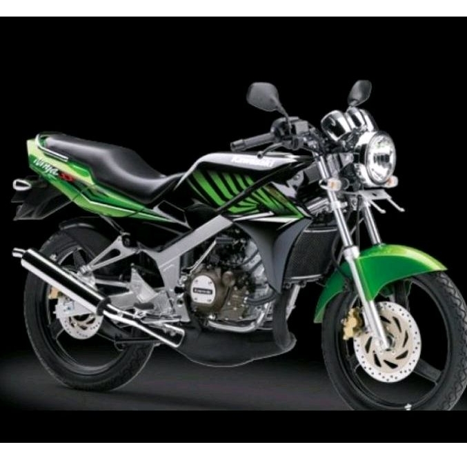 STRIPING KAWASAKI NINJA SS TAHUN 2015 HITAM HIJAU MOTIF ZEBRA