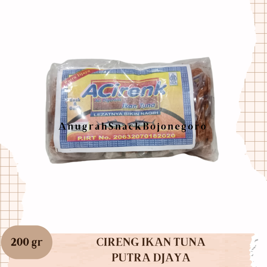 

Camilan Pedas Cireng Ikan Tuna Putra Djaya 200gr (isi 20 pcs)