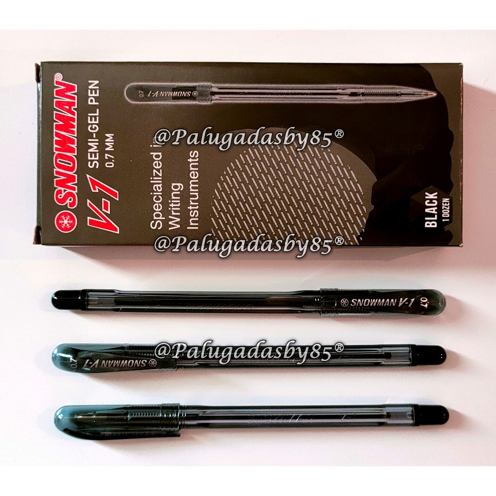 

(1 Biji) GROSIR Bolpen Snowman V-1 0.7 Ball Pen Hitam / Pulpen Snowman V-1 0.7 / Bolpoin Snowman V1 / Ball Point Snowman V1