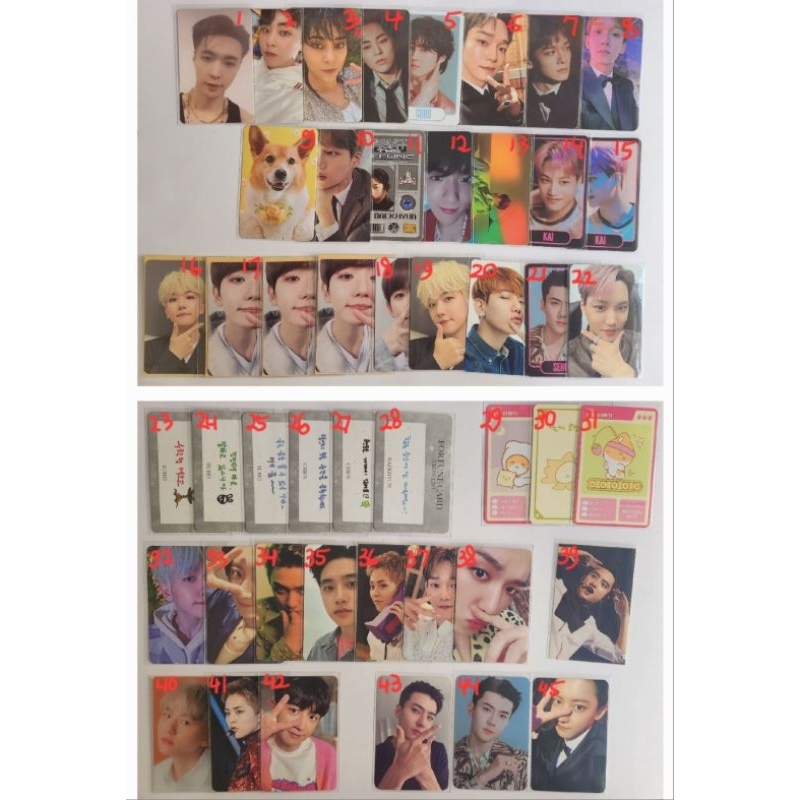 SALE EXO PHOTOCARD PC POCA CREAM SODA EXIST TC DFTF OBSESSION TC TRADING CARD SG SEASON GREETING ANN
