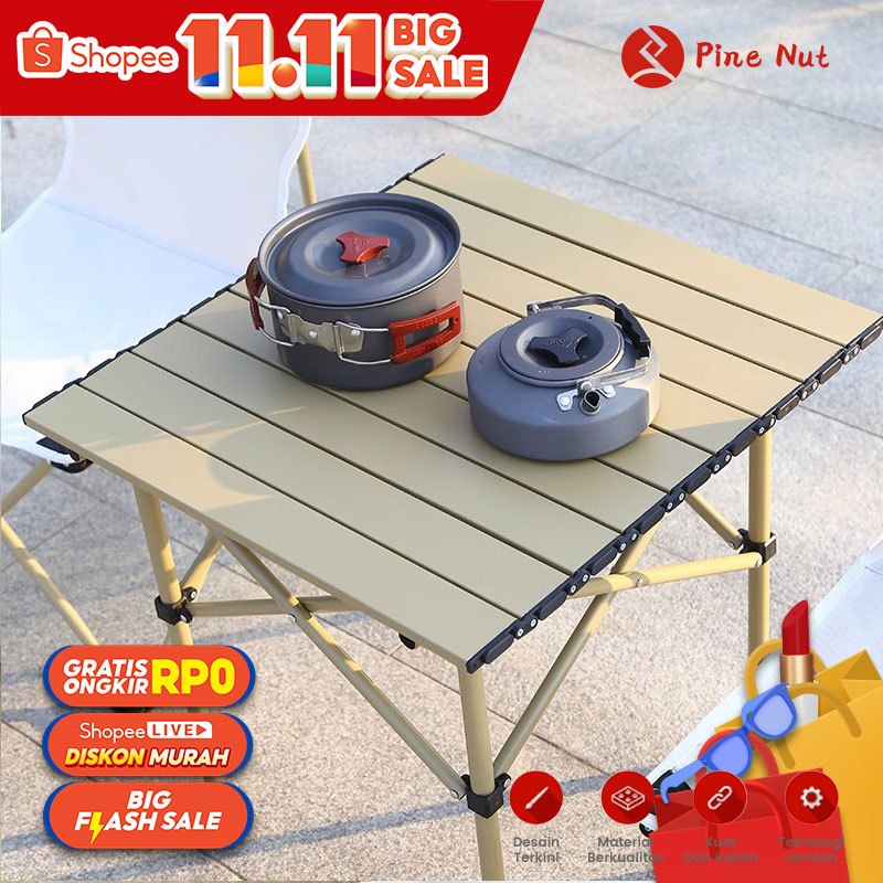 Meja Lipat Outdoor Aluminium Meja Lipat Camping