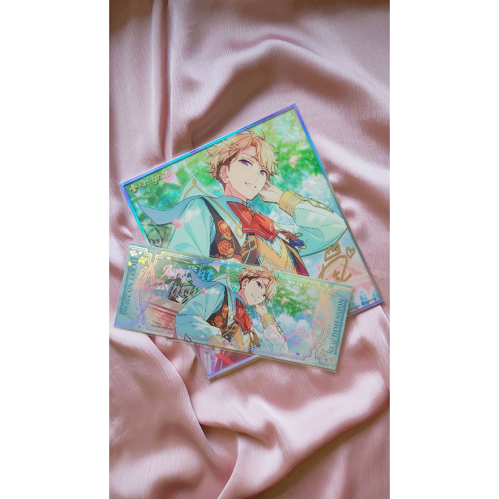 Ensemble Stars CN Twinkle Stars Shikishi & Aurora Ticket Arashi | Enstars Knights