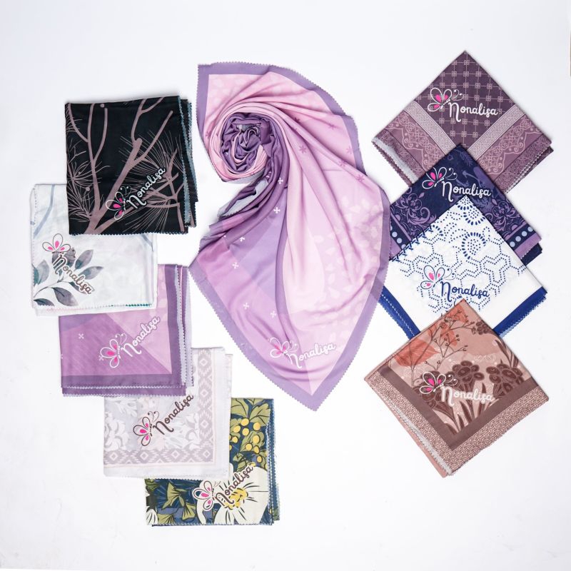 HIJAB VOAL PREMIUM MOTIF 115X115 NONALISA