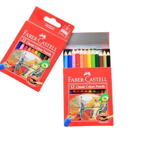 

COLOUR PENCIL / PENSIL WARNA PENDEK 12 CLASSIC 115851 FABER CASTELL