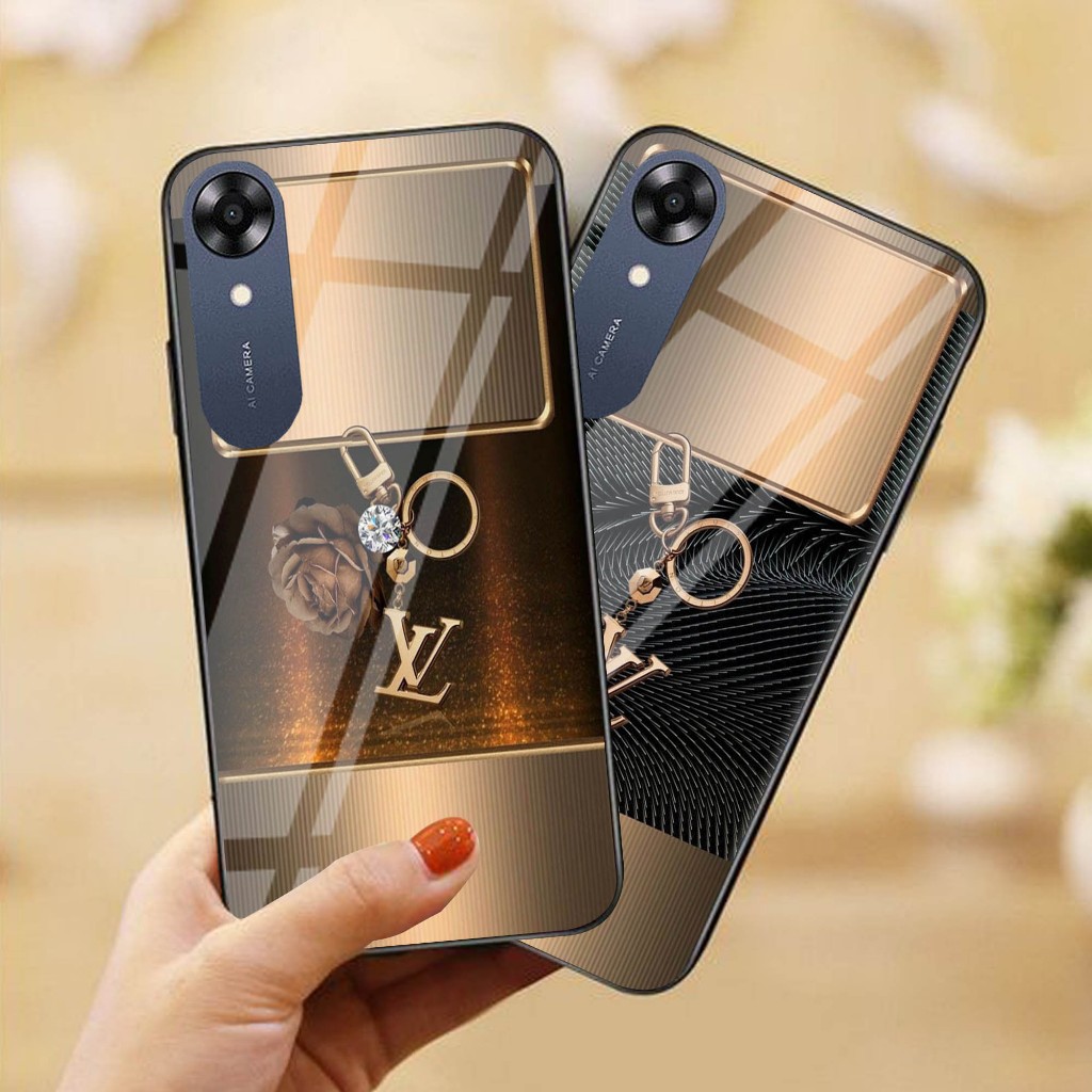 Case Kaca Kilau Oppo A17 A17k - Case Oppo A17 A17k - Softcase Kaca Glossy Oppo A17 A17k - Casing Opp
