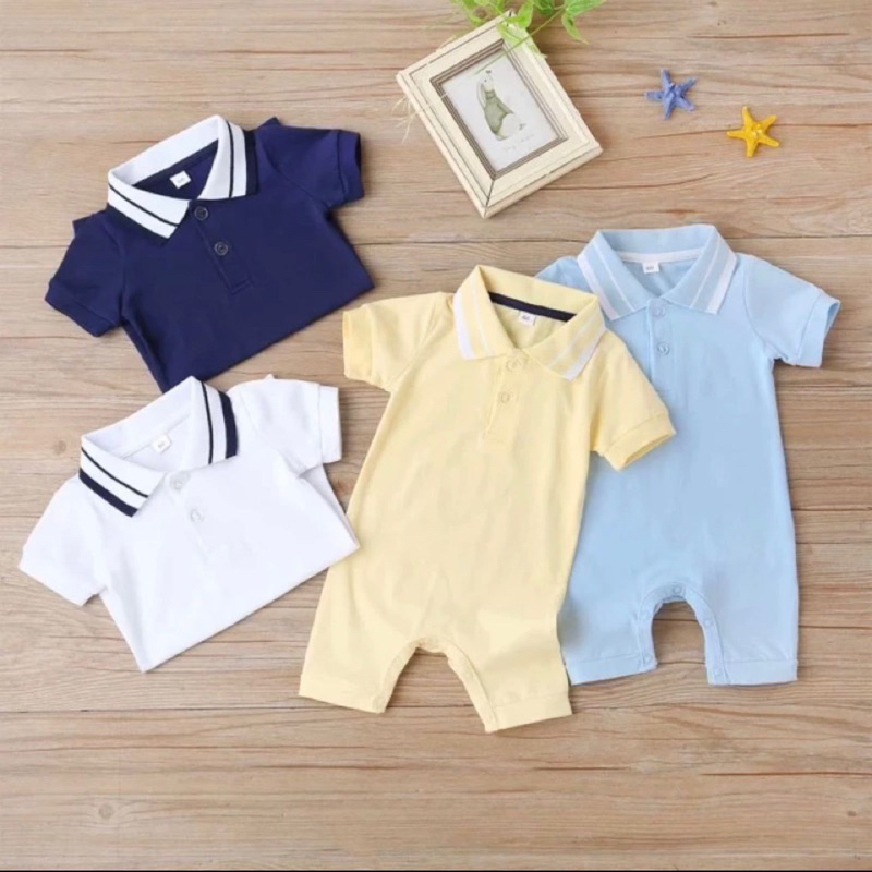 Romper Bayi Kerah jumper bayi jumpsuit bayi baju bayi 6 bulan 1 tahun baju bayi gemes baju bayi lucu