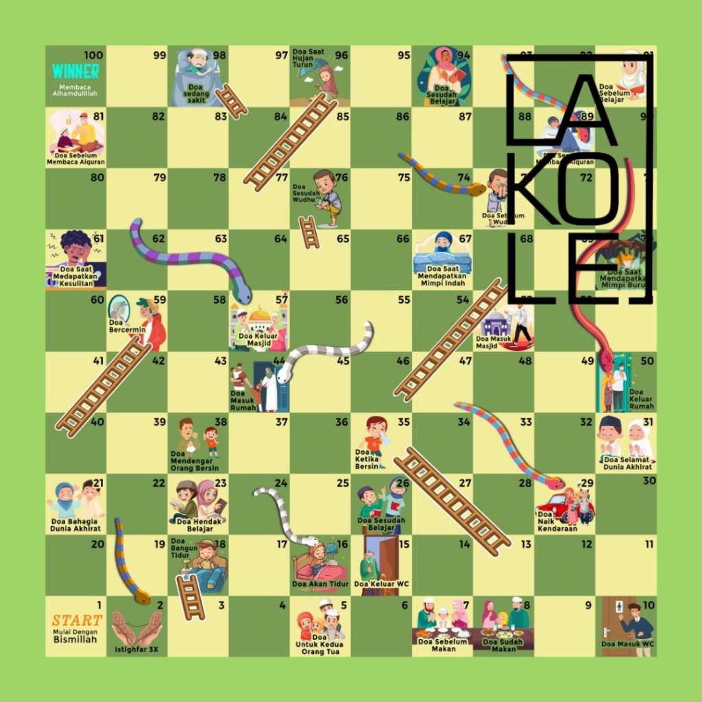 ULAR TANGGA ISLAMI MENGAJI BRAND LAKOLE