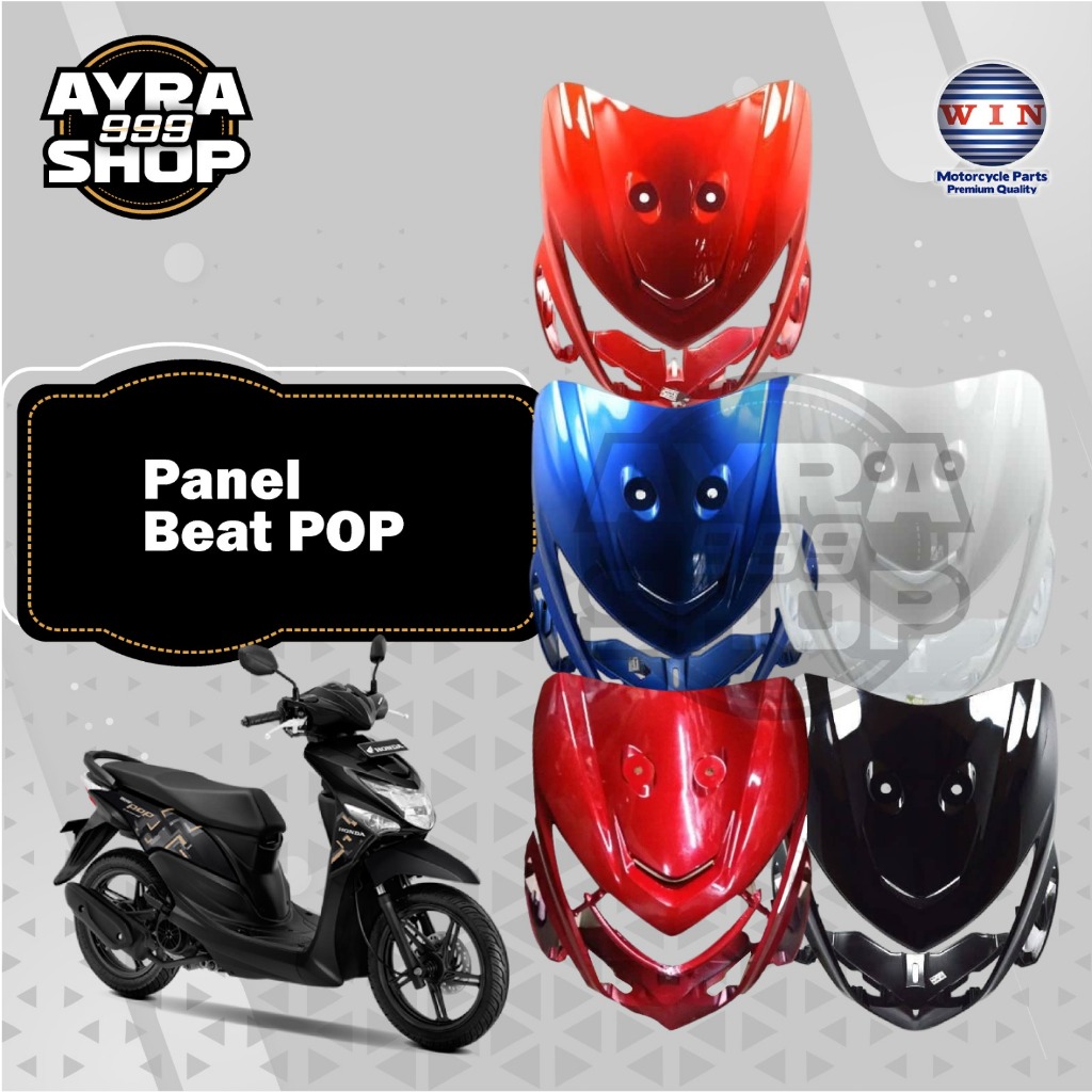 Tebeng Cover Lampu Depan Panel Beat Pop. Panel Beat Pop Merk Win