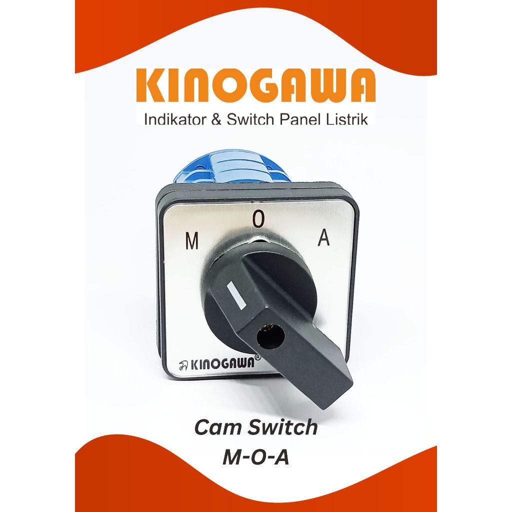 KINOGAWA CAM SWITCH MOA 3P Saklar Putar Selector Ohm Saklar Panel Mesin Otomatis Saklar Putar Select