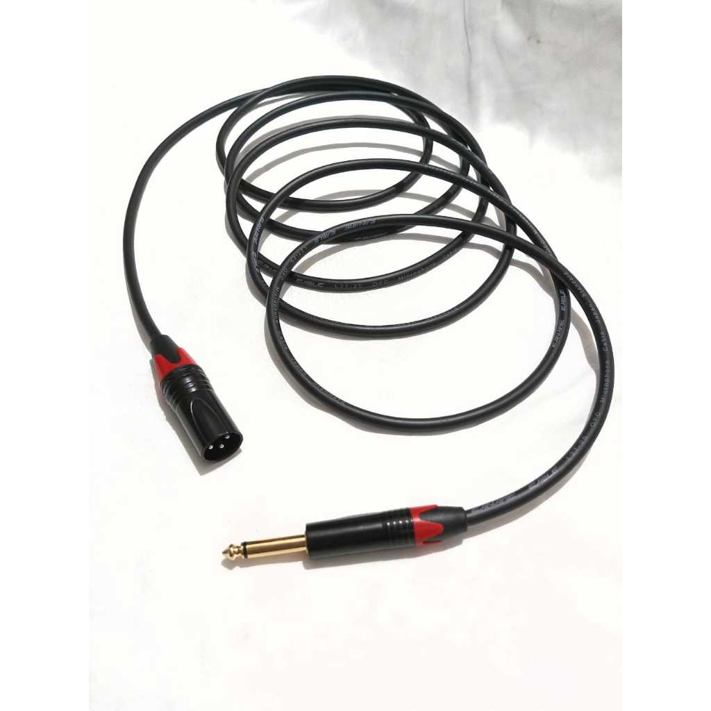 KABEL CANON XLR MALE (COWOK) KE AKAI MONO BLACK 1-3 METER