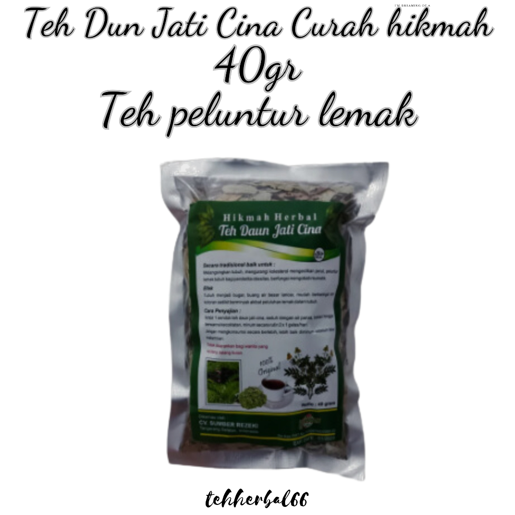 

Teh Daun Jati Cina Curah - Teh Peluntur Lemak