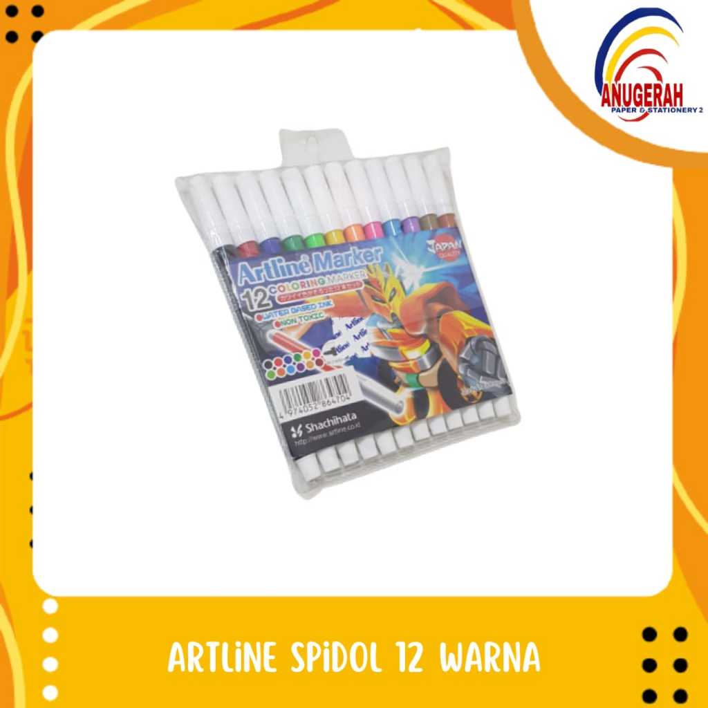 

ARTLINE SPIDOL 12 WARNA SHACHIHATA (PCS)