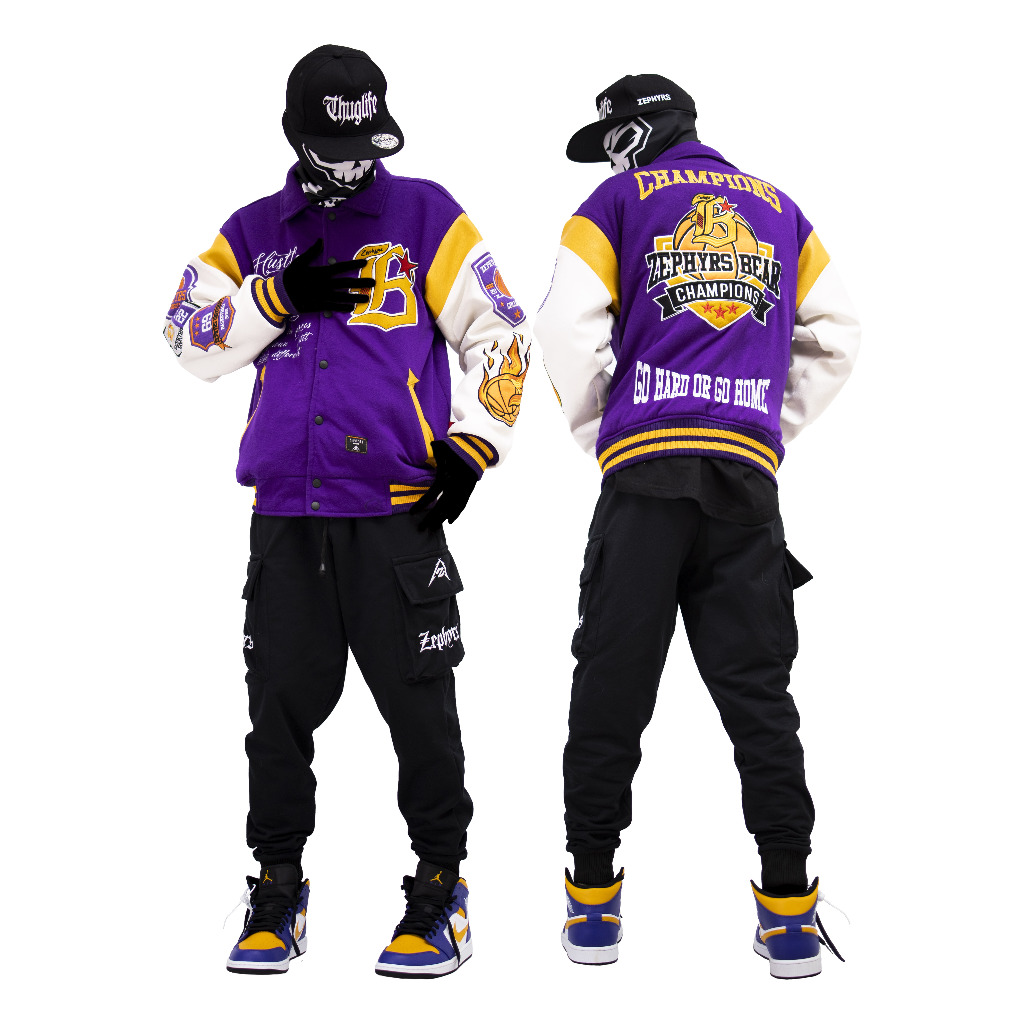 Jacket Varsity Embroidery Champions Premium