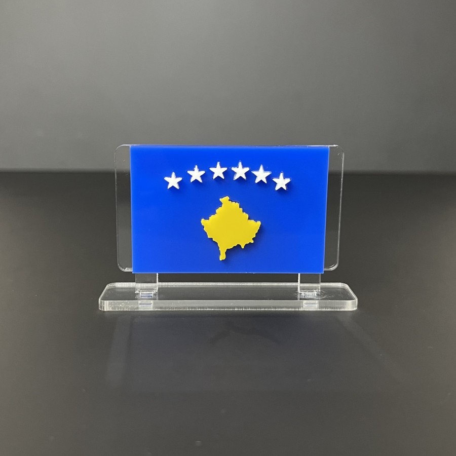 Bendera Meja Negara Kosovo Bendera Kosovo Timbul MURAH