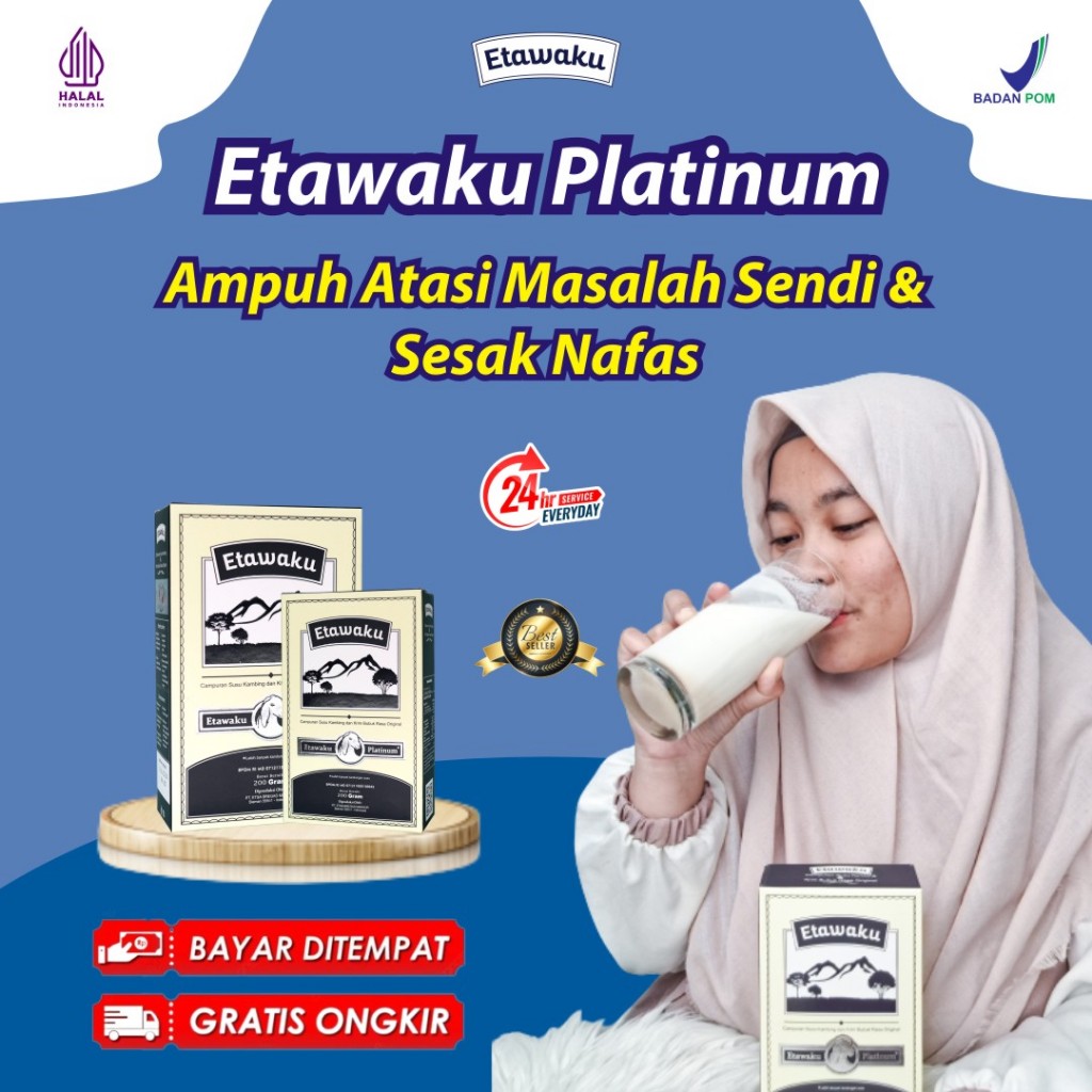 

ETAWAKU PLATINUM SUSU TINGGI KALSIUM, PROTEIN, DAN VITAMIN 100% ORIGINAL BANTU ATASI MASALAH PERNAPASAN SEPERTI ASMA, BANTUK MENAHUN, TBC DAN RADANG PARU-PARU - SUSU KESEHATAN UNTUK MASALAH PARU-PARU ANDA - SUSU RENDAH GULA COCOK UNTUK PENGIDAP DIABETES