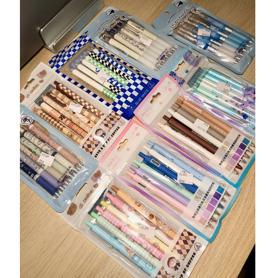 

IDgrosir 6pcs Pena Pulpen Cetek Set IDG-ST0066