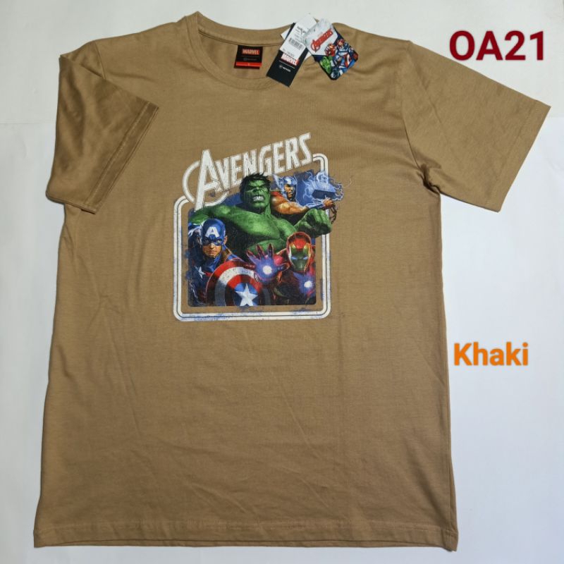 Kaos T Shirt Pria Merek Marvel x Nevada Branded Matahari Original