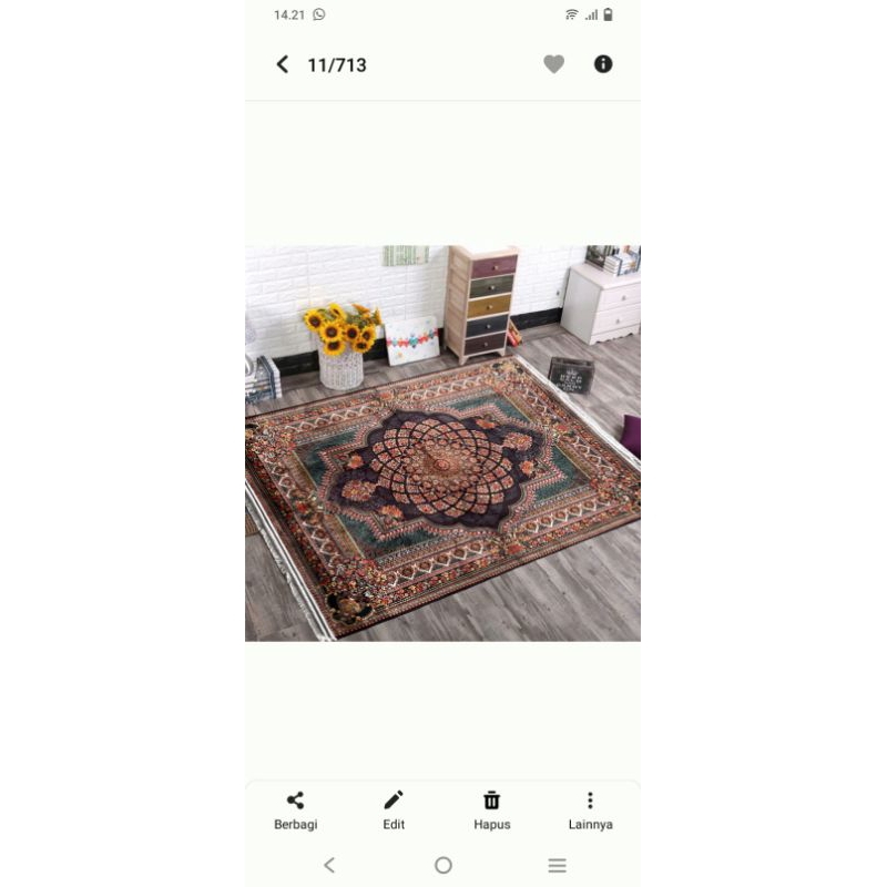karpet hawai motif turki