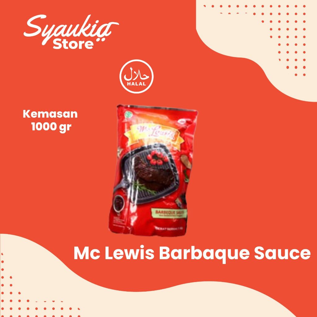 

Mc Lewis Barbeque Sauce 1kg - Saos Saus Barbekiu Mclewis