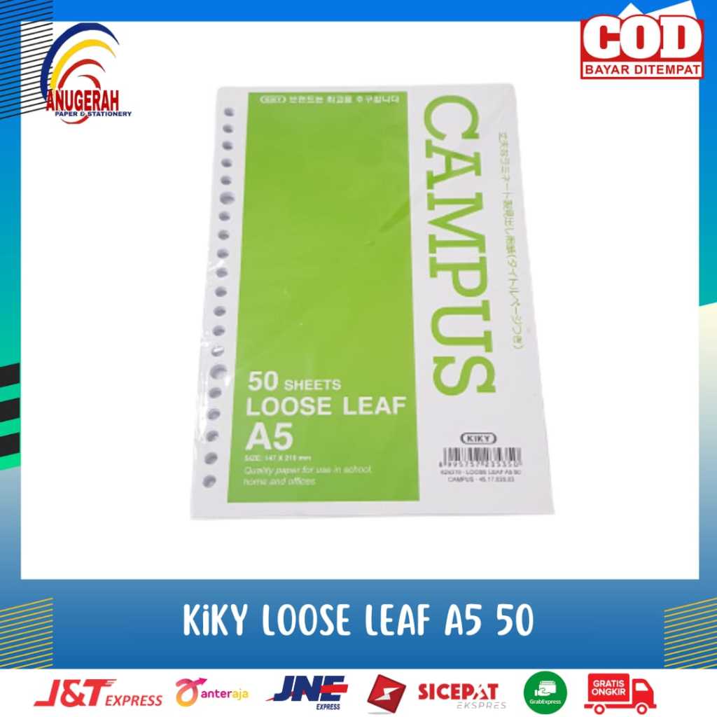 

LOOSE LEAF KIKY A5-50 CAMPUS (PCS)