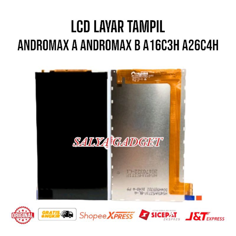 Lcd Only Smartfren Andromax A A16C3H / Andromax B A26C4H Layar Tampil