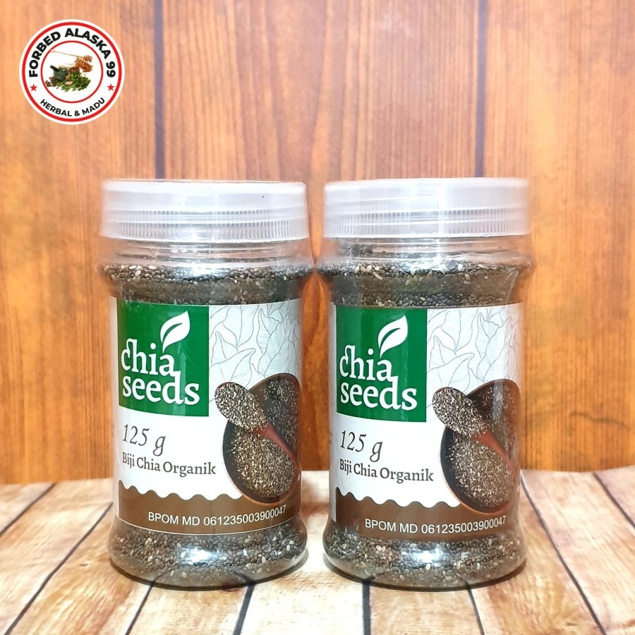 

CHIA SEEDS 125 gr - Biji Chia Organik Bpom - diet/pelangsing Original