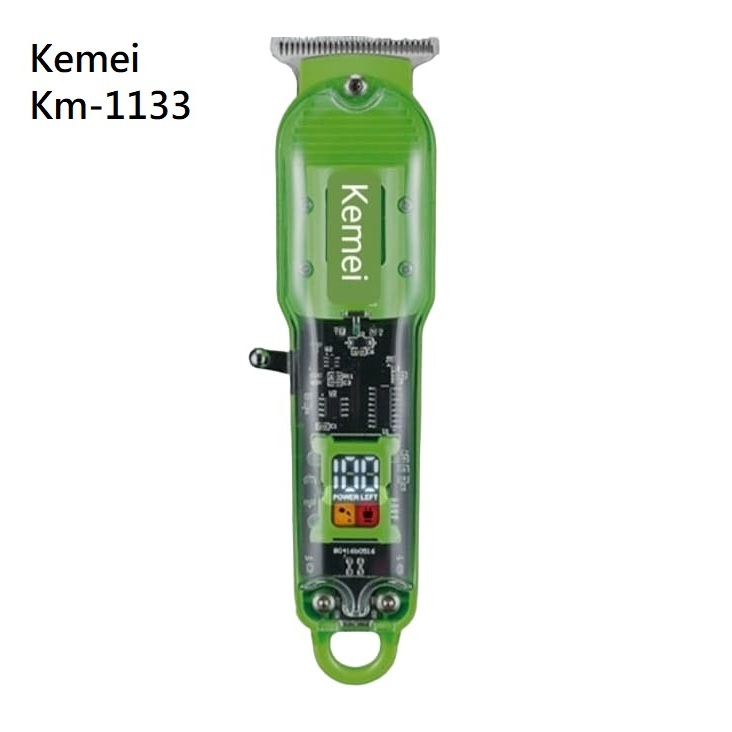 Kemei Mesin Cukur Km-1133 Alat Cukur Rambut Transparan Hair Clipper