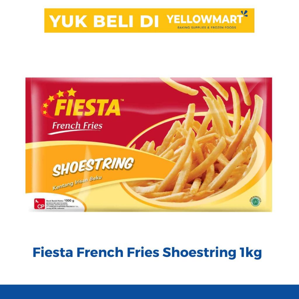 

Fiesta French Fries Shoestring 500gr dan 1kg - Kentang Goreng Beku