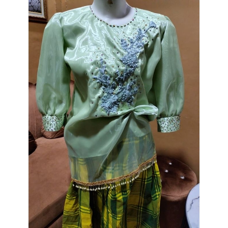 Baju Bodo Adat/pesta Modern Mint anak 5 - 15tahun