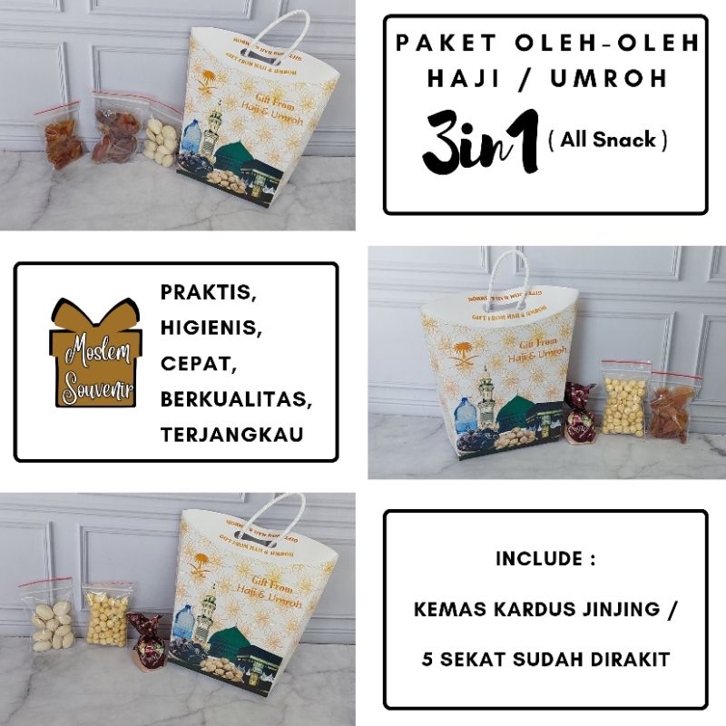 

Paket oleh-oleh haji umroh 3in1 ( kurma kismis coklat pistachio kacang arab ) terjangkau berkualitas praktis cepat