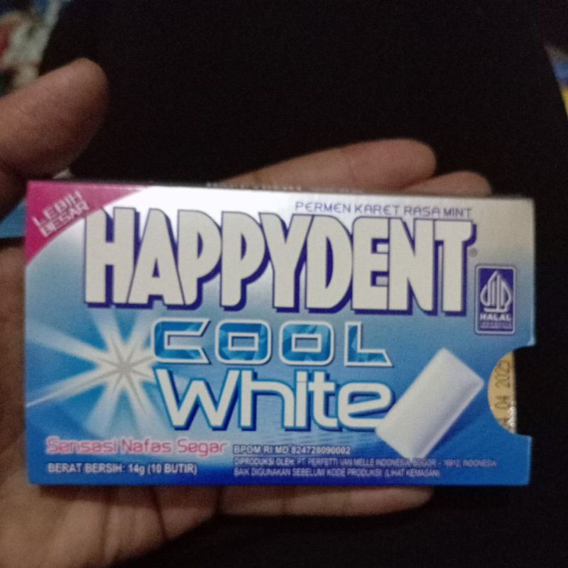 HAPPYDENT White Mint Permen Karet 14 g