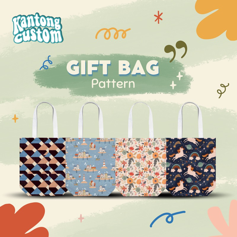 

Gift Bag Pattern by Kantong Custom