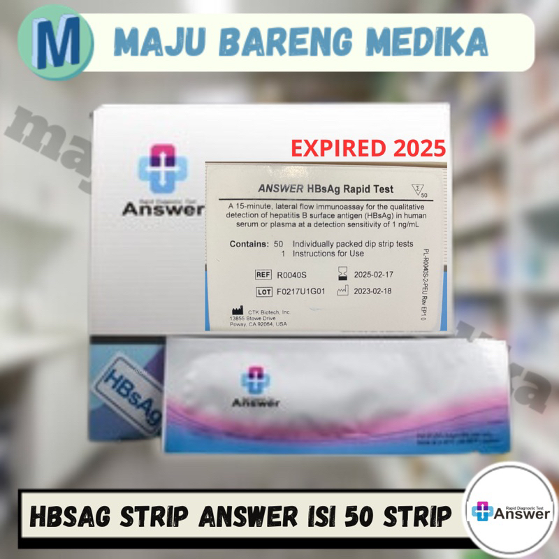 Answer Hbsag Strip / Hbsag Answer / Hbsag strip / Hbsag / Answer / Hbsag strip