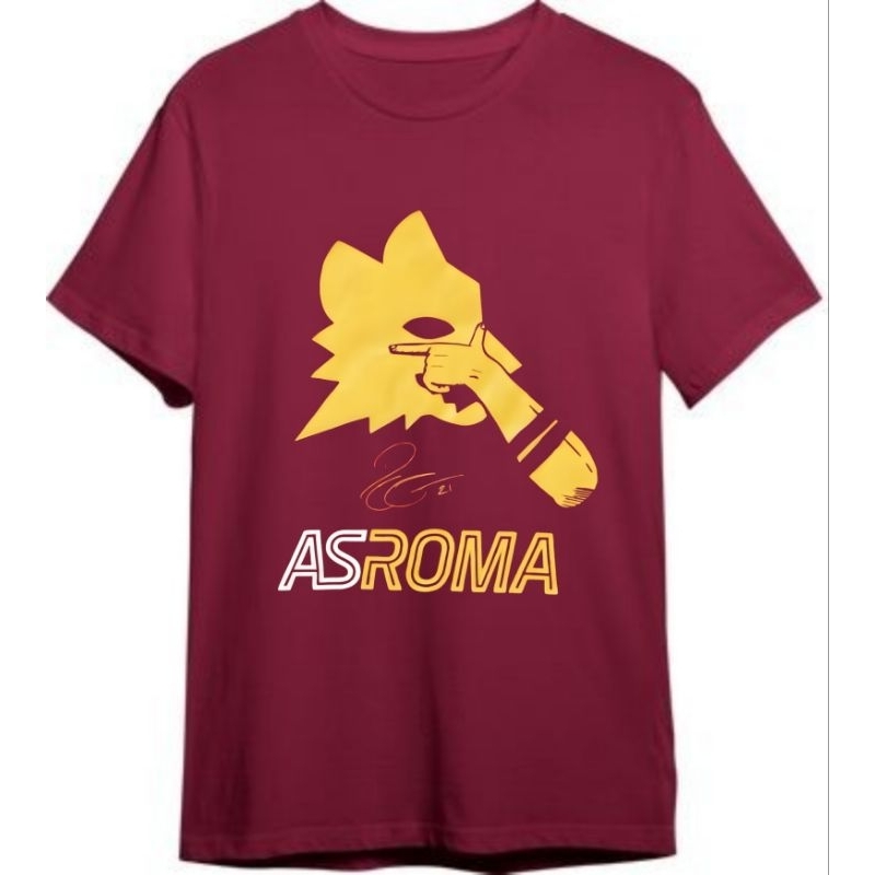 Baju Kaos Tshirt T Shirt Pria Laki Cowok Cewek Perempuan Unisex As Roma Romanisti Srigala Srigala Dy
