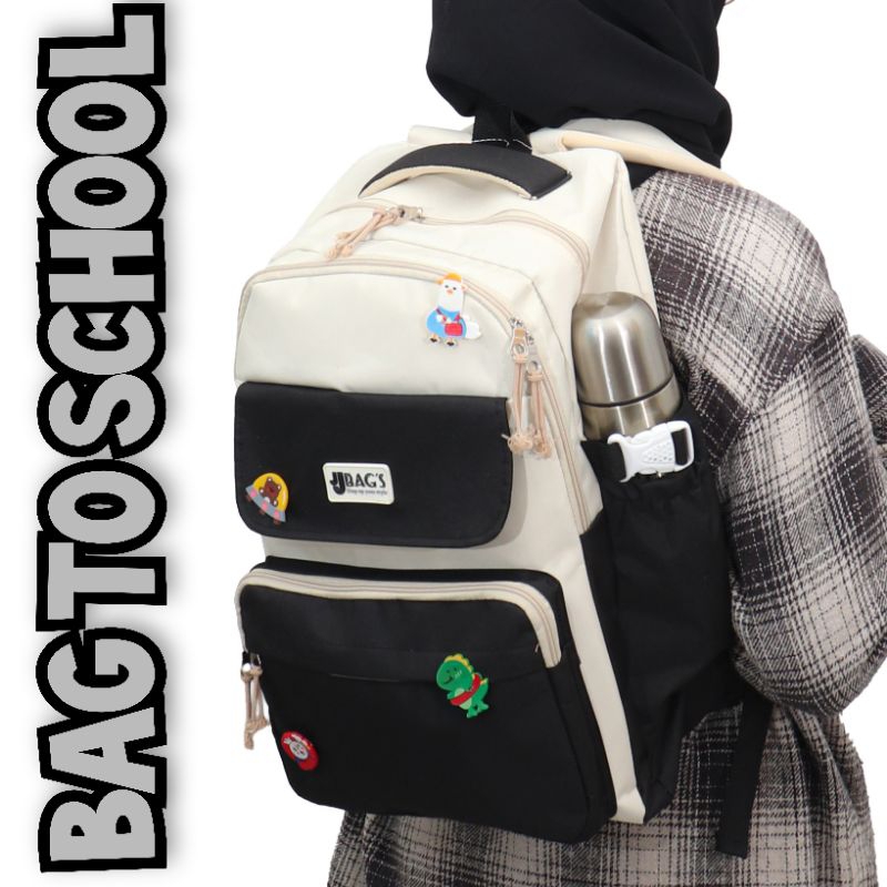 Tas Sekolah cewek perempuan Wanita BackPack Ransel Laptop Remaja Terbaru Korea Style Populer Murah M