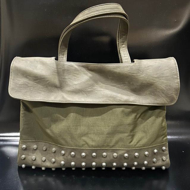 Preloved Like New Kwani Studs Bag Olive
