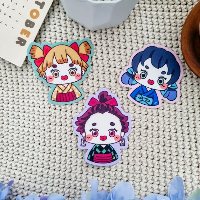 

Demon Deco Glitter Waterproof Sticker Journaling Stiker Botol Laptop Jumbo