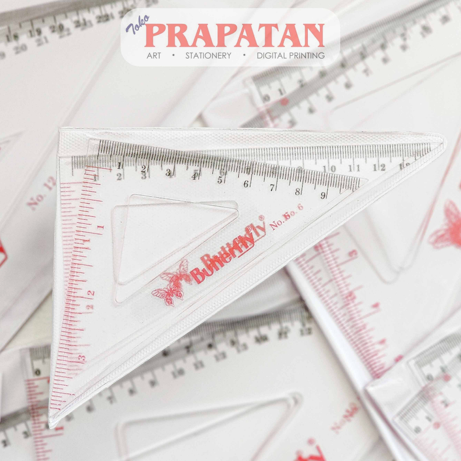 

Terkini Penggaris Segitiga Butterfly No.6-18 | Triangle Ruler