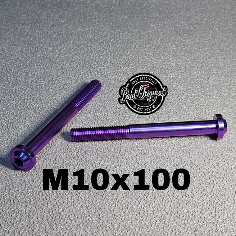 baut probolt titan 10x100 drat 14 panjang 10 cm payung big head